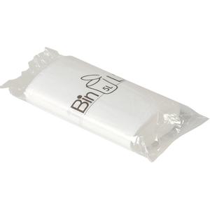 _ Spandepose med stjernebund,  ABENA Bin-Line, 5 l, hvid, LLDPE/ virgin,  34x39cm (132102*10)