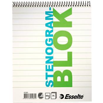 ESSELTE Stenogramblok Lin. 165x205mm 75 ark (45585)