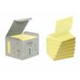POST-IT Z-Notes Gul 76x76mm 100% genbrug Tårn m. 6 blokke