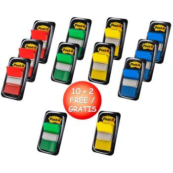POST-IT indexfaner 25x43mm 12 stk (7000081628)