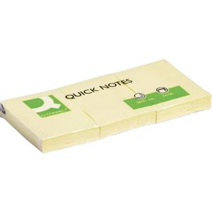 QConnect notes Pk/12 stk gul 38x51mm (KF11405)