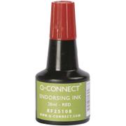 QConnect stempelfarve Fl/28 ml rød