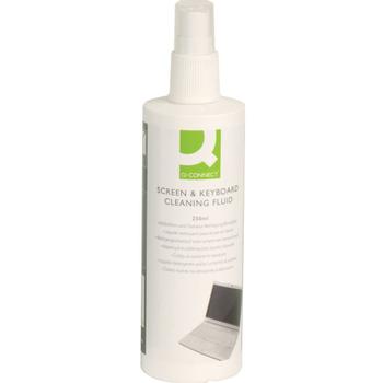 QConnect rensevæske Fl/250 ml t/skærm og tastatur (KF04502)