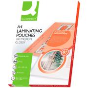 QConnect lamineringslomme A4 Pk/100 stk k/k 100 mic