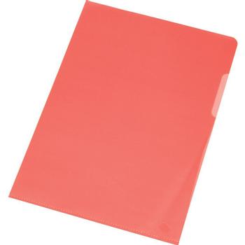 QConnect plastomslag A4 Æsk/100 stk 0,12  rød (KF01485)
