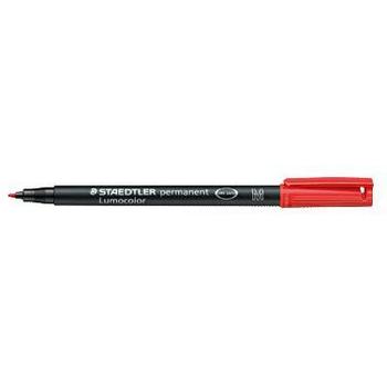 STAEDTLER Merkepenn LUMOCOLOR 317M 1,0mm rød (317-2)