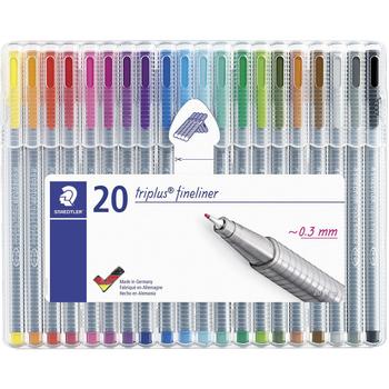 STAEDTLER Fiberpen Staedtler Triplus fineliner 0,3 mm 20 ass. (334SB20)