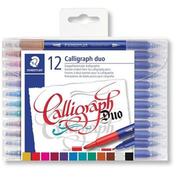 STAEDTLER Kalligrafipen Duo 2,0+3,5mm ass (12) (3005 TB12)