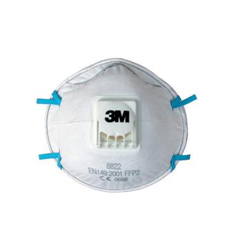 3M 8822 FFP2D filtermaske m/ventil 10stk (7126004)