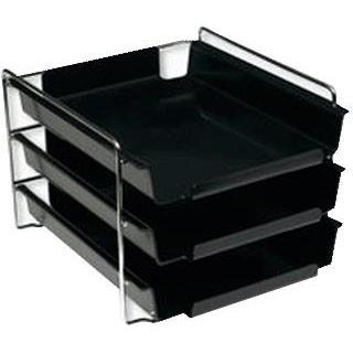 BANTEX Brevbakkesæt Vision SW A4 Sort 3 bakker + 1 stativ (100400407)