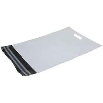 BNT Forsendelsespose plast hvid M/håndtag 400x600 mm (T120108)