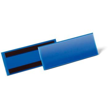 DURABLE lagerlomme m/magnet 81x223mm blå (175707)