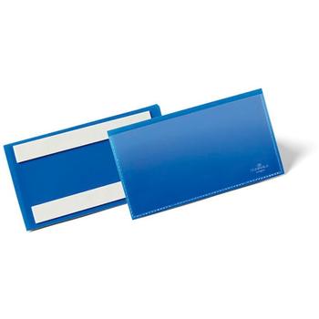 DURABLE lagerlomme m/ selvklæb 81, 5x163mm blå (176207)
