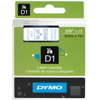 DYMO D1 Tape / 9mm x 7m / Blue Text / White Tape (S0720690)