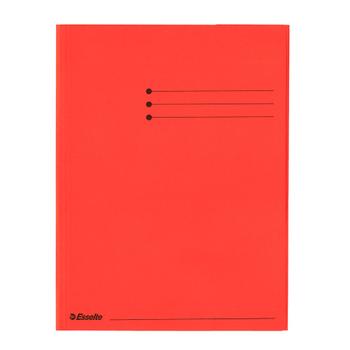 ESSELTE Folder 3-flap Rainbow card A4 red (44228*25)