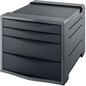 ESSELTE Skuffekabinet Europost Vivida 4 skuffer sort (623761)