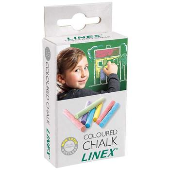 LINEX Tavlekridt Farvet stk. 10 Ass. (100412202)