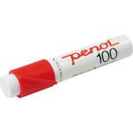 100 marker med 10 mm bred spids i farven rød