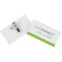 QConnect Q-connect kongresmærker Æsk/50 stk 40x75 mm m/nål+clip