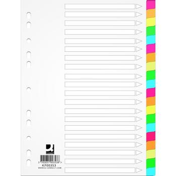 QConnect Faneblade A4 20-delt Plast (KF00353)