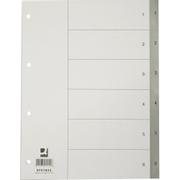 QConnect register 1-6 Grå A4 plast