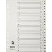 QConnect register 1-20 Hvid A4 plast