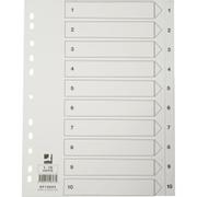 QConnect Register A4 1-10 Karton Hvid