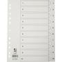 QConnect register 1-10 Hvid A4 karton