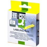 QConnect tapekassette D1 Sort/hvid 9 mm x 7 mtr 40913