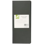 QConnect visitkortmappe Sort 96 kort