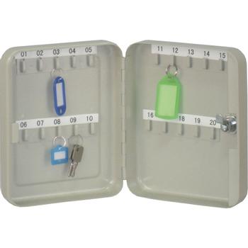 QConnect Nøgleskabe til 20 nøgler lysgrå (KF02605)