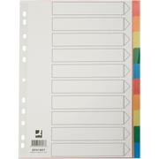 QConnect faneblade 10-delt Flerfarvet A4 plast