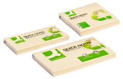 QConnect notes recycled Pk/12 stk gul 38x51 mm