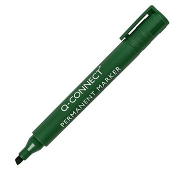 QConnect permanent marker Skrå spids 1,2-5 mm grøn (KF01774*10)