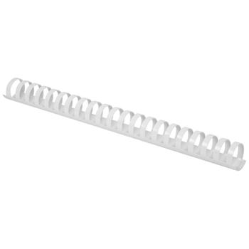 QConnect Spiralrygge Plast 22mm hvid 195 ark 50 stk (KF32117*50)