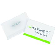 QConnect Kongresmærke 30x60mm med nål 100 stk