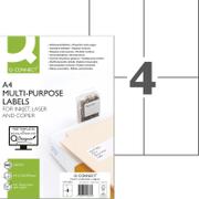 QConnect multi etiketter Pk/100 ark A4 105x148,5 mm