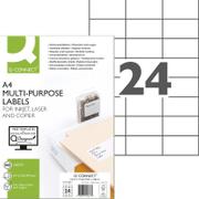 QConnect multi etiketter Pk/100 ark A4 70x37 mm