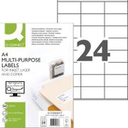 QConnect multi etiketter Pk/100 ark A4 70x36 mm