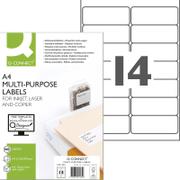 QConnect multi etiketter Pk/100 ark A4 99x38,1 mm