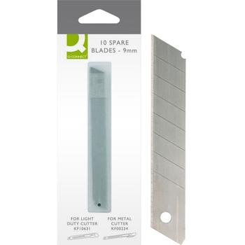 QConnect Knivblade 9mm t. hobbykniv 10 stk (KF14757)