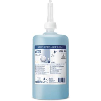 TORK Bodyshampoo TORK Premium S1 blå 1L (420601*6)