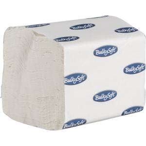 Bulkysoft Toiletpapir i ark, Bulkysoft,  2-lags, 19x11cm, hvid, 100% nyfiber (1999913285*9000)