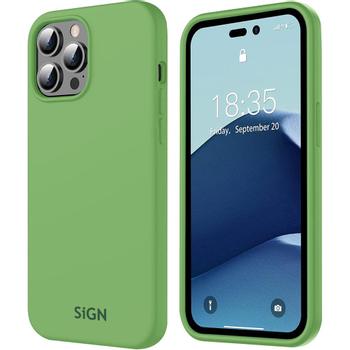 SIGN Liquid Silicone Case for iPhone 14 Pro Max - Jade Green (SN-SIL14PMJGreen)