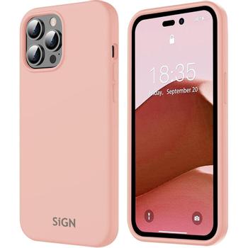 SIGN Liquid Silicone Case for iPhone 14 Pro - Sand Pink (SN-SIL14PSandP)