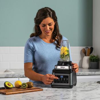 Ninja 3-i-1 BN800EU blender 1200W, 0,7L + 2,1L, 1,8L foodprosessor-bolle,  Auto IQ (BN800EU)