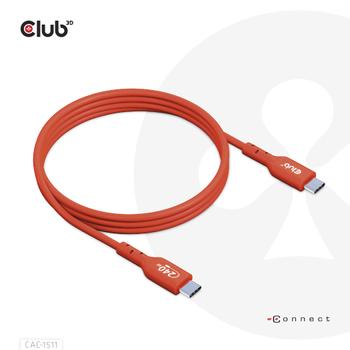 CLUB 3D USB2 Type-C Bi-Directional USB-IF Certified Cable Data 480Mb PD 240W 48V/5A EPR M/M 4m/13.13 ft (CAC-1515)