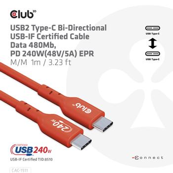 CLUB 3D Usb2 Type-C Bi-Directional (CAC-1511)