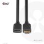 CLUB 3D Ultra High Speed HDMI Extension Cable 4K120Hz 8K60Hz 48Gbps M/F 1 m/3.28 ft 30AWG (CAC-1322)