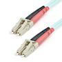 STARTECH 1M 10GB AQUAMULTIMODE 50/125 DU PLEX FIBER PATCH CABLE LC/LC CABL